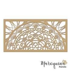 Imagem de Cabeceira de Cama Casal Mandala Flores Prosperidade 140x72cm - 6mm - MDF Natural (sem pintura)