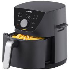 Imagem de Fritadeira Elétrica Air Fryer 5,2L com 8 Menus Predefinidos e Função Menu-IQ, 110V 1500W, TOSHIBA, Cinza Metálico