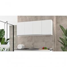 Imagem de Armário De Cozinha Aéreo Nathan 160cm Branco