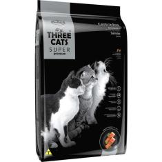 Imagem de Ração Seca Three Cats Super Premium Salmão para Gatos Castrados 6 Meses + - 15 Kg