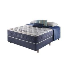 Imagem de Cama Box Colchão Casal Blue Sea Com Molas Ensacadas E Espuma Visco Gel