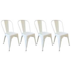 Imagem de KIT 4 Cadeiras Design Tolix Metal Pelegrin PEL-1518 Cor 