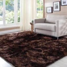 Imagem de Tapete Retangular Felpudo Charme Casa Dona 200x250cm Tabaco