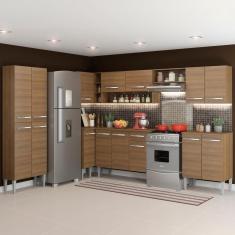 Imagem de Cozinha Canto Emilly Armário Balcão 15 Portas Rustic Madesa