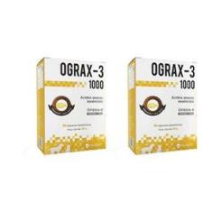 Imagem de Combo 2 Unidades Ograx-3 1000mg 30 Capsulas Cães e Gatos Avert