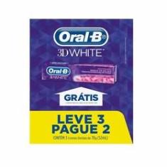 Imagem de Kit Creme Dental Oral-b 3d White 70g Leve 3 Pague 2