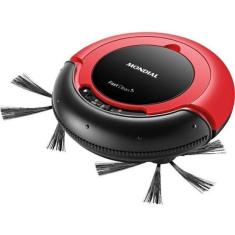 Imagem de Robô Aspirador Bivolt - Mondial - Vermelho/Preto - 110V/220V