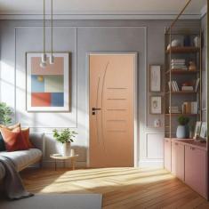 Imagem de Porta de Madeira Bondoor 210x92cm Friso 12 Jb Portas Curupixá