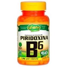 Imagem de Piridoxina - Vitamina B6 - Unilife - 60 Cápsulas