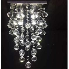 Imagem de LUSTRE DE CRISTAL PARA SALA COM 70CM DE ALTURA, ESFERAS DE 40MM