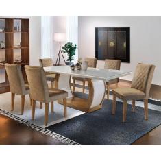 Imagem de Sala De Jantar Milena Com 6 Cadeiras Qr Rufato