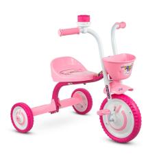 Imagem de Triciclo Infantil De Passeio Motoquinha Com Pedal Para Bebê Menina Nathor You Girl Rosa