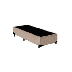 Imagem de Cama Box Blindado Solteiro AColchoes Suede Bege 40x88x188