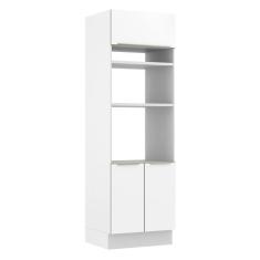 Imagem de Torre Quente Madesa Lux 70 cm 3 Portas - Branco/Branco Veludo