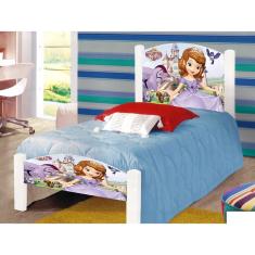 Imagem de Cama Infantil Solteiro Adesivada Princesa Sofia