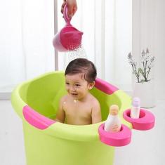 Imagem de Regador De Banho Para Bebê E Criança Enxaguar Cabeça Rosa - Color Baby