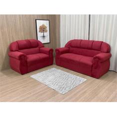 Imagem de Sofá 2 e 3 Lugares Vermelho 608 Corsa - Alpoim