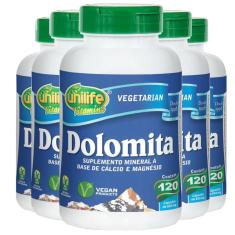 Imagem de Kit 5 Dolomita Unilife 120 Cápsulas