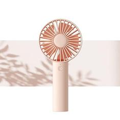 Imagem de JISULIFE Ventilador portátil, pequeno ventilador portátil com 3 velocidades, ventilador de mão recarregável por USB, bateria de ventilador pessoal funciona para ambientes externos, internos, viagens,