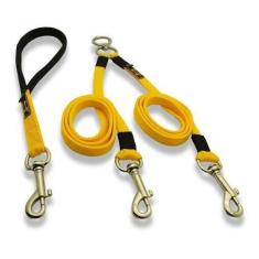 Imagem de Guias Coleiras Guia Para Caes Guia Cães Guia Dupla Guia Pet (Amarelo)