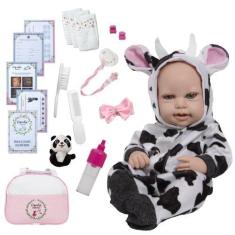 Imagem de Boneca Tipo Reborn Articulado Recém Nascida Princesa Menina - Cegonha
