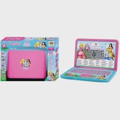 Imagem de Laptop Infantil 60 Atividades Computador Didatico Princesas dmt toys DMT6217