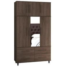 Imagem de Roupeiro Armário Triplex Três Partes Guarda Roupas London Casal 6 Port