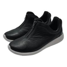 Imagem de Tênis Ankle Zíper Couro de Carneiro Preto-Feminino