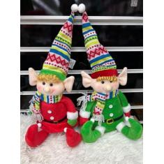 Imagem de Boneco Pelucia De Natal Elfos Para Decoração Enfeite De Natal(40cm) - 