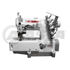 Imagem de Máquina de Costura Galoneira Industrial Completa, 3 Agulhas, 5 Fios, Base Plana Fechada, 5000ppm, EX31016