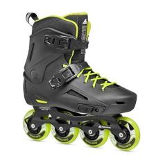 Imagem de Rollerblade Tênis masculino Lightning Urban Inline, preto e limão