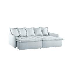 Imagem de Sofá Cama Texas Retrátil Com Pillowtop E Espuma D28 Zarat Cinza