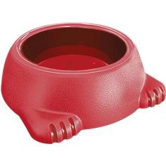Imagem de COMEDOURO PLAST. GLAMOUR FURACAOPET N1 - 260 ML (VERMELHO)