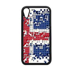 Imagem de Capa com estampa de bandeira abstrata da Islândia para iPhone XR para proteção de telefone Apple