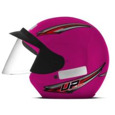 Imagem de Capacete Moto Aberto Mixs Up Masculino Feminino Com Viseira, ROSA, 60