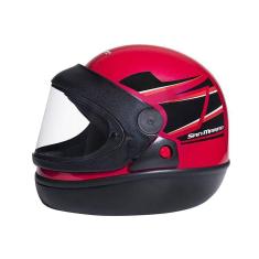 Imagem de Capacete Integral Tittanium Vermelho Preto TAM 60