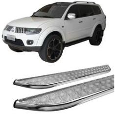 Imagem de Estribo Pajero Dakar Chapa aço CROMADO 2011 ate 2020