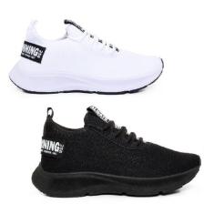 Imagem de Kit 02 Pares Tênis Para Academia Caminhada Esportivo Masculino Bf Shoe