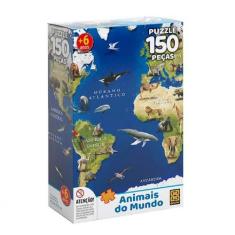 Imagem de Quebra Cabeça 150 Peças Animais Do Mundo 03108 Grow