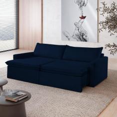 Imagem de Sofá Cama Retrátil E Reclinável 180cm Marselha - Montano Estofados