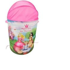 Imagem de Cesto Organizador De Brinquedo Roupa Suja Dobrável Menina - Dm Toys
