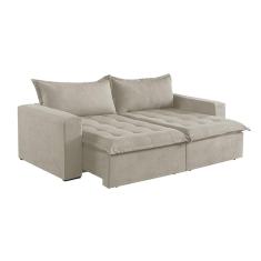 Imagem de Sofá Cama 4 Lugares Retrátil e Reclinável Linho M-184 Martins