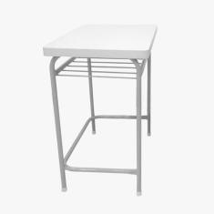 Imagem de Mesa Escolar Infantil  Wp Kids Tampo Branco Crianças 61 Cm De Altura -