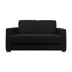 Imagem de Sofá Namoradeira Pequeno 2 Lugares Imperial Suede Cor:preto