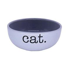 Imagem de Comedouro Pet Injet Cerâmica Cat Cinza para Gatos
