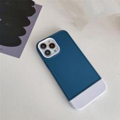 Imagem de Adequado para capa de celular de cor dupla 13promax, azul, para iPhone13pro