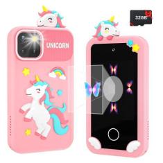 Imagem de Smartphone MOREXIMI Kids com pirâmide holográfica 32GB rosa