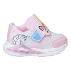 Imagem de Tênis Infantil Feminina Casual Festa com Luzinha Personagem-Feminino