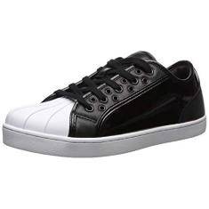 Imagem de Pastry Tênis fashion unissex – brilhante, estilo Paris Praline, preto e branco