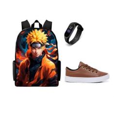 Imagem de Bolsa Masculina Mais Tenis Infantil E Relogio Digita Led Lançamento no